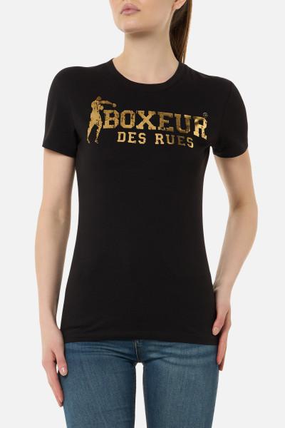T-Shirt Iconica Nera Black-Gold