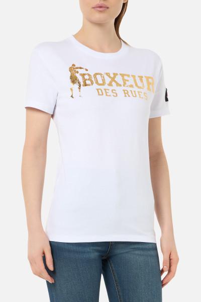 T-Shirt Iconica Bianca White-Gold
