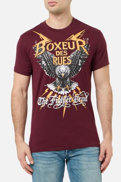 T-Shirt Graficata Burgundy