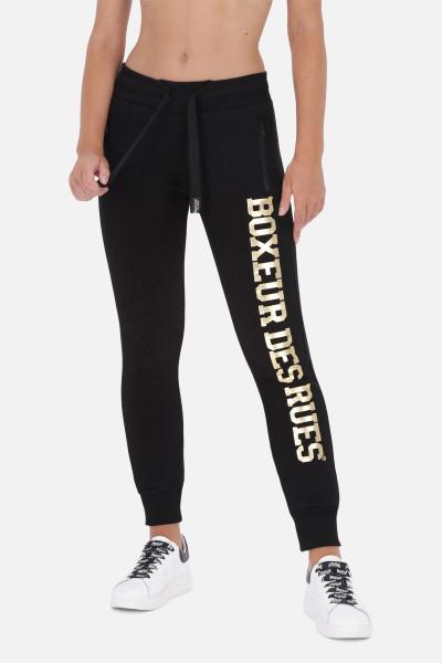 Pantalone Black-Gold con Logo