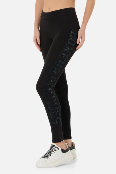 Leggings Neri Con Strass