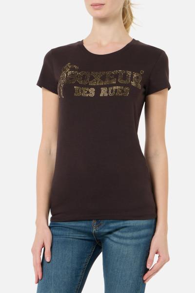 T-Shirt Cocoa Con Strass