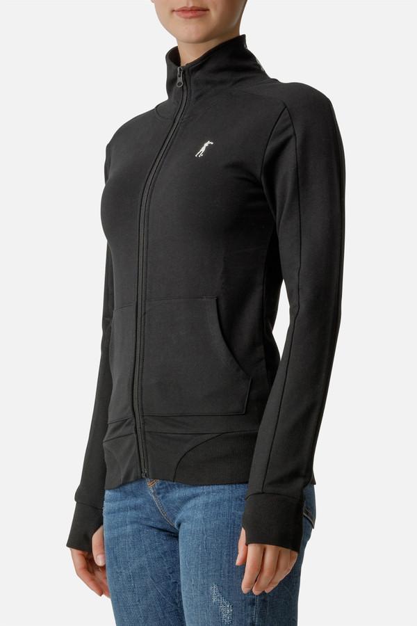 Felpa A Collo Alto Con Dettagli A Contrasto Black