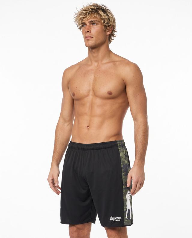 Pantaloncino Tecnico Nero E Camouflage