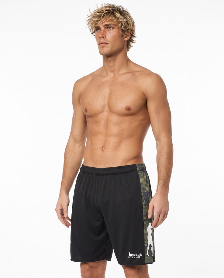 Pantaloncino Tecnico Nero E Camouflage