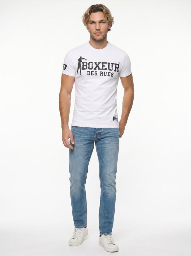T-Shirt Iconica White con logo Black