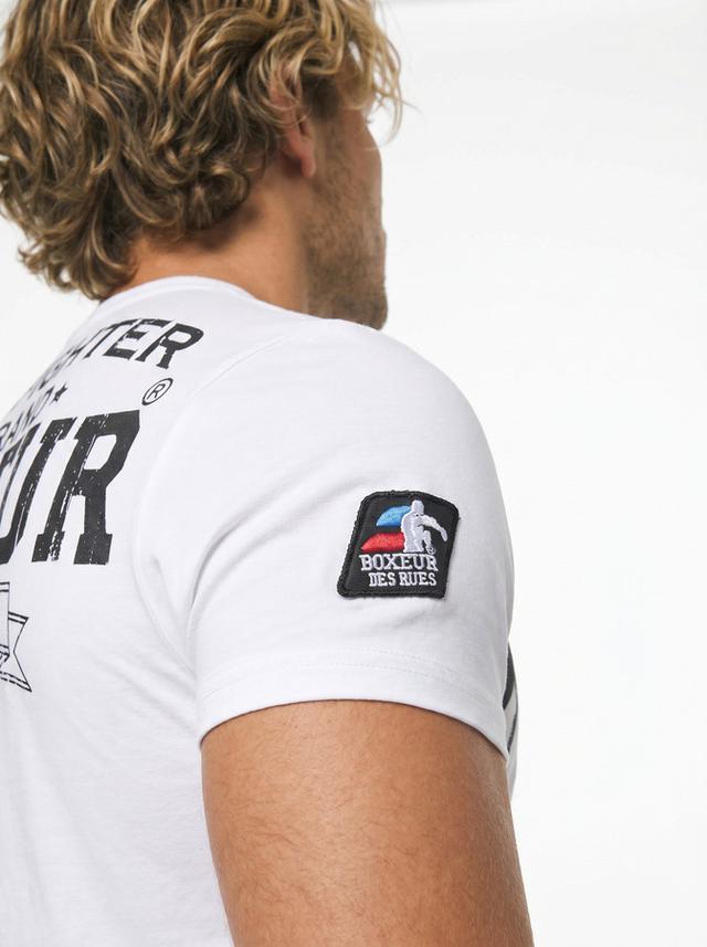 T-Shirt Iconica White con logo Black