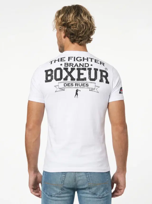 T-Shirt Iconica White con logo Black