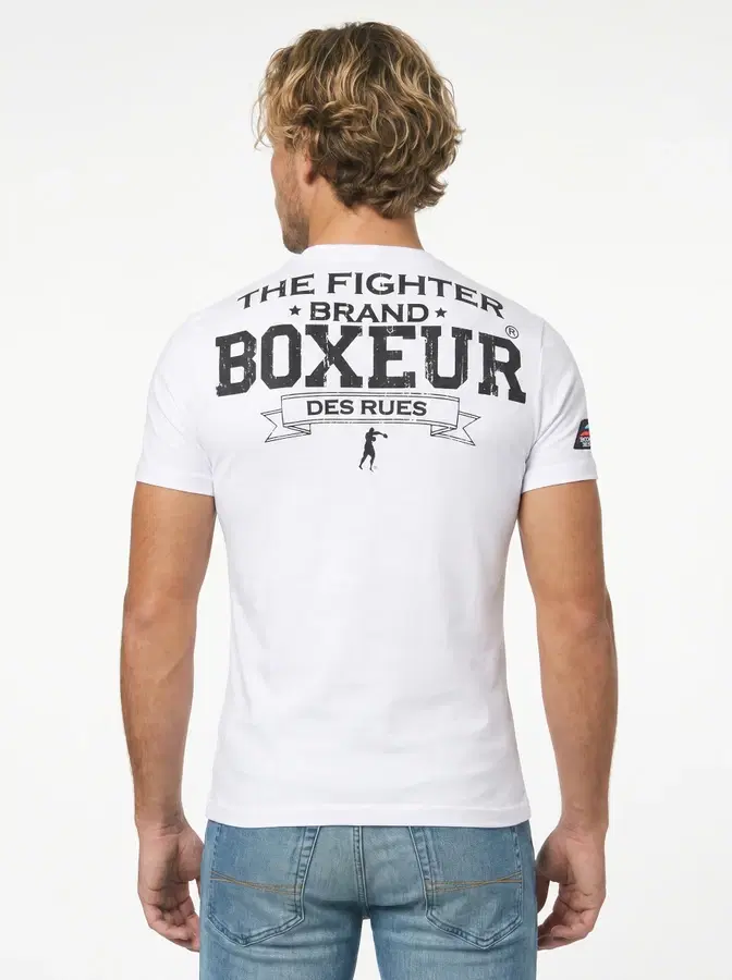 T-Shirt Iconica White con logo Black