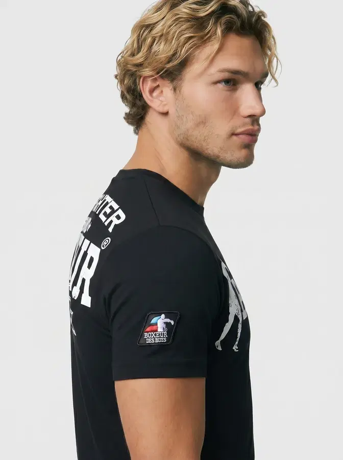 T-Shirt Iconica Black con logo White