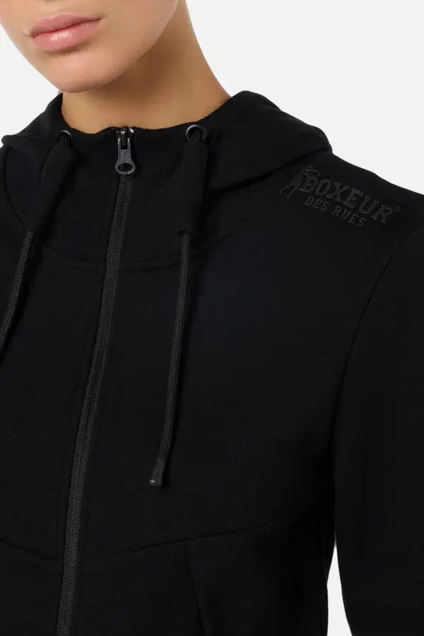 Felpa Interlock Nera