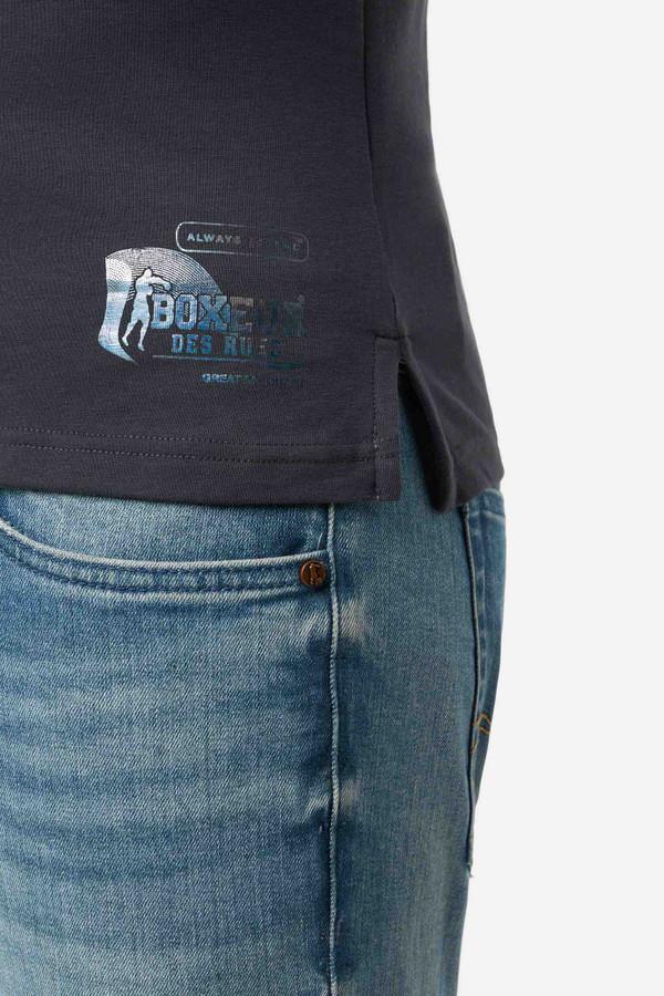 Canotta Anthracite con Logo