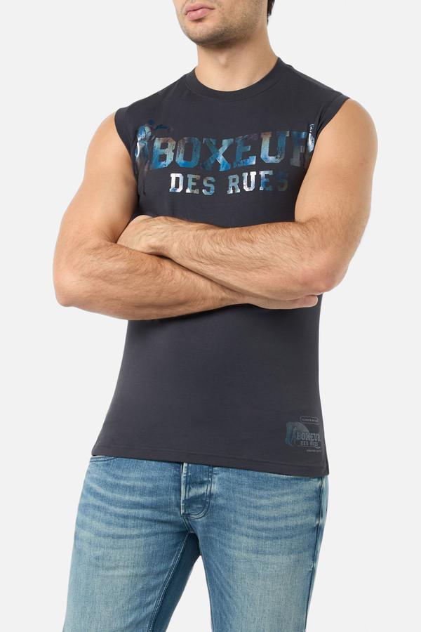 Canotta Anthracite con Logo