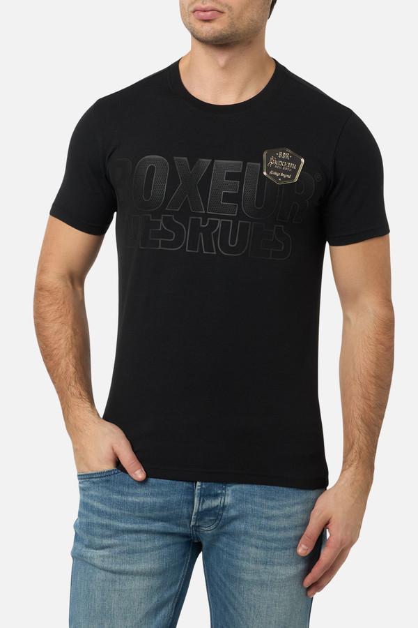 T-Shirt Graficata con Dettagli Black-Gold