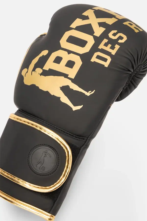 Guantone Da Boxe Neri E Oro Black-Gold