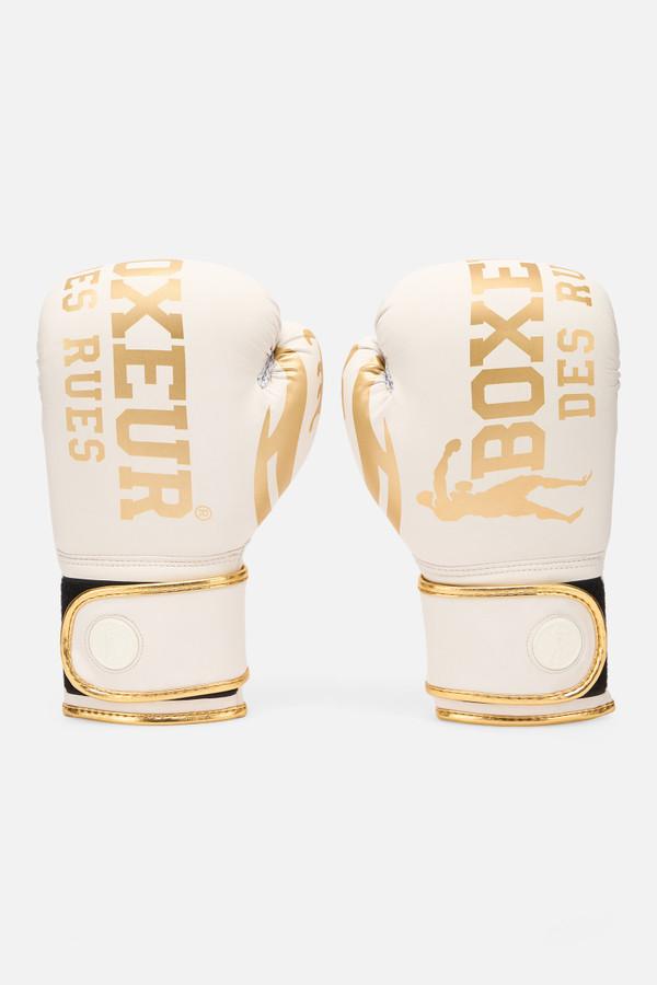 Guantone Da Boxe Bianco E Oro White-Gold
