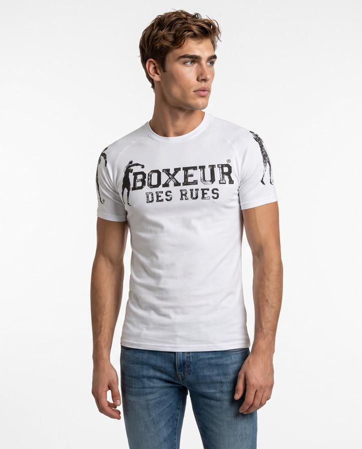 T-Shirt Fit Slim Con Logo White