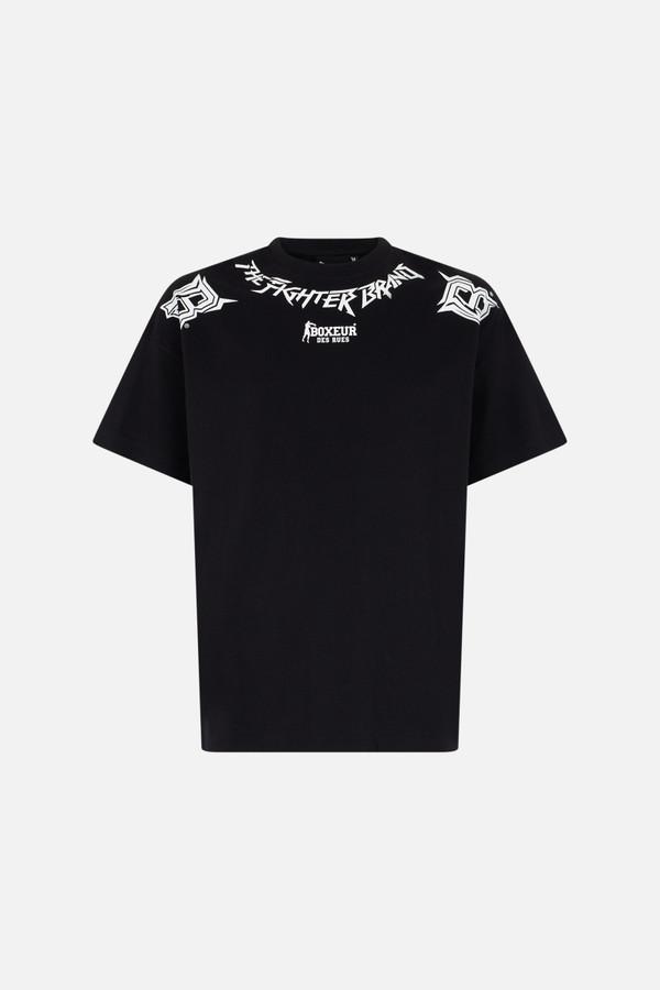 T-Shirt Girocollo Nera Oversize Black