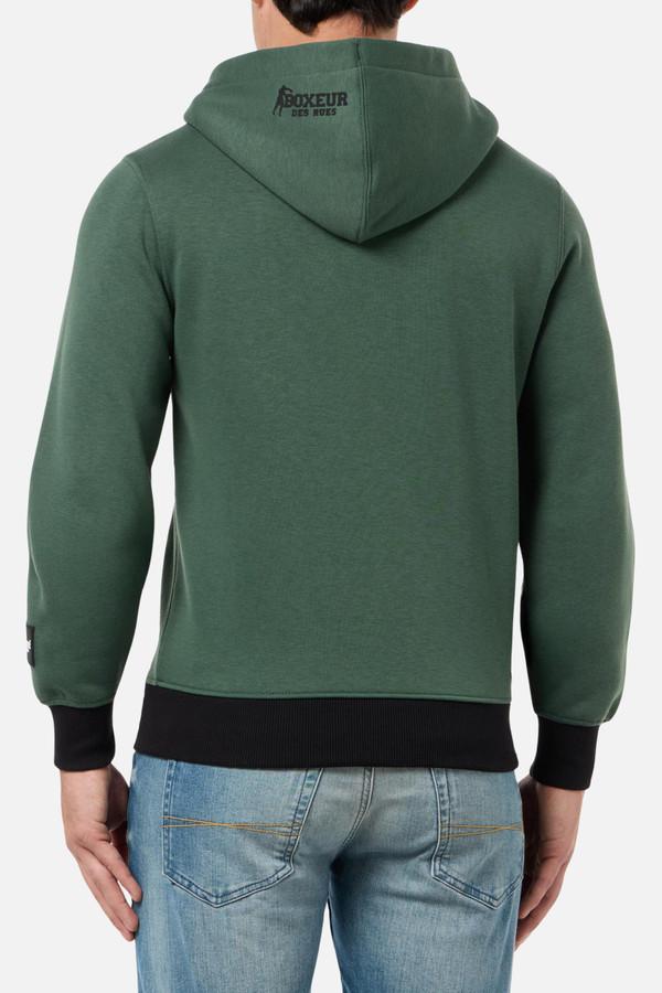 Felpa Full Zip Sage Con Patch E Logo Sage