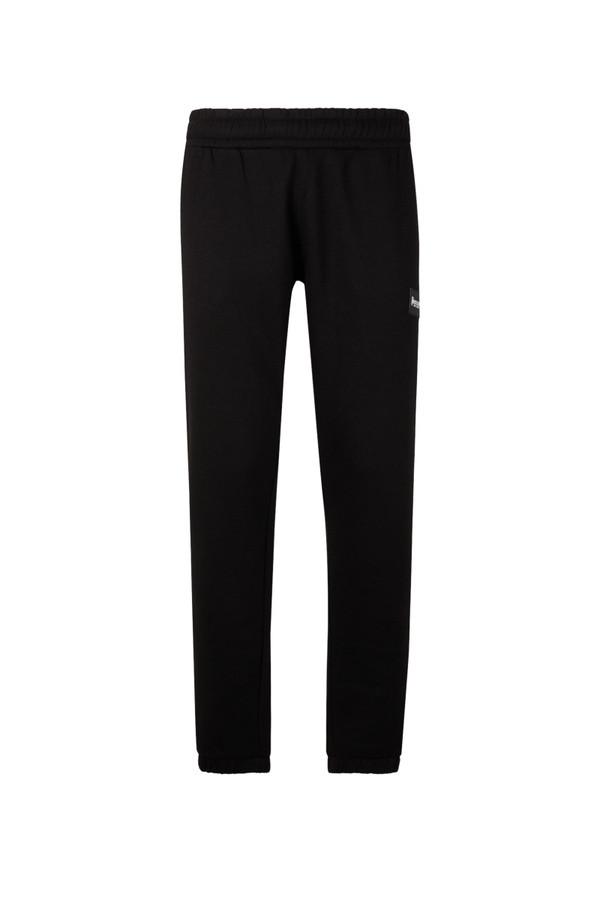 Pantalone Nero Lungo Da Uomo Con Patch Black