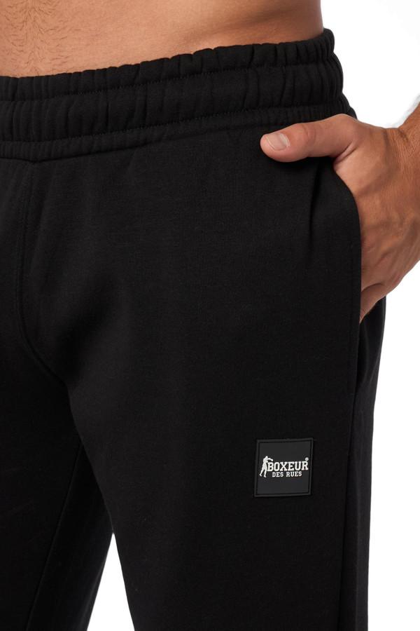 Pantalone Nero Lungo Da Uomo Con Patch Black