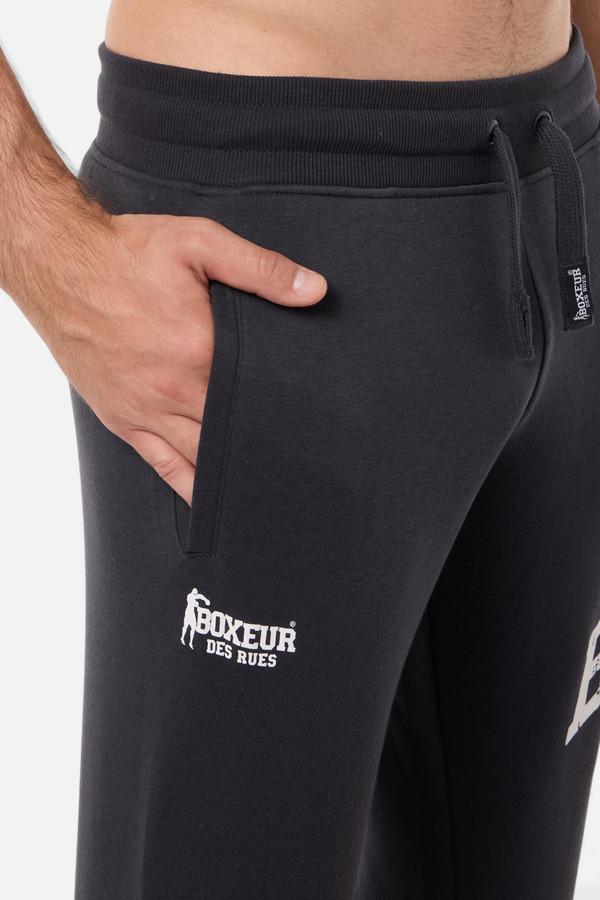 Pantaloni Anthracite Con Logo Laterale Anthracite