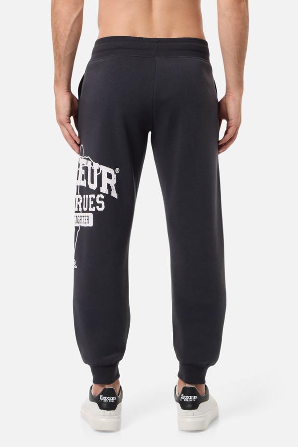 Pantaloni Anthracite Con Logo Laterale Anthracite