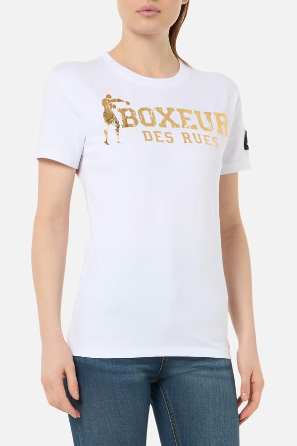 T-Shirt Iconica Bianca White-Gold