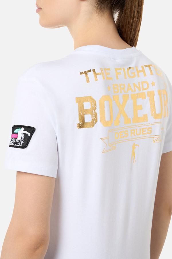 T-Shirt Iconica Bianca White-Gold