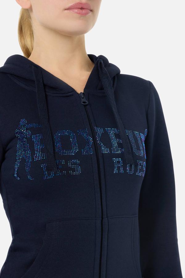 Felpa Logata Midnight Con Cappuccio E Zip