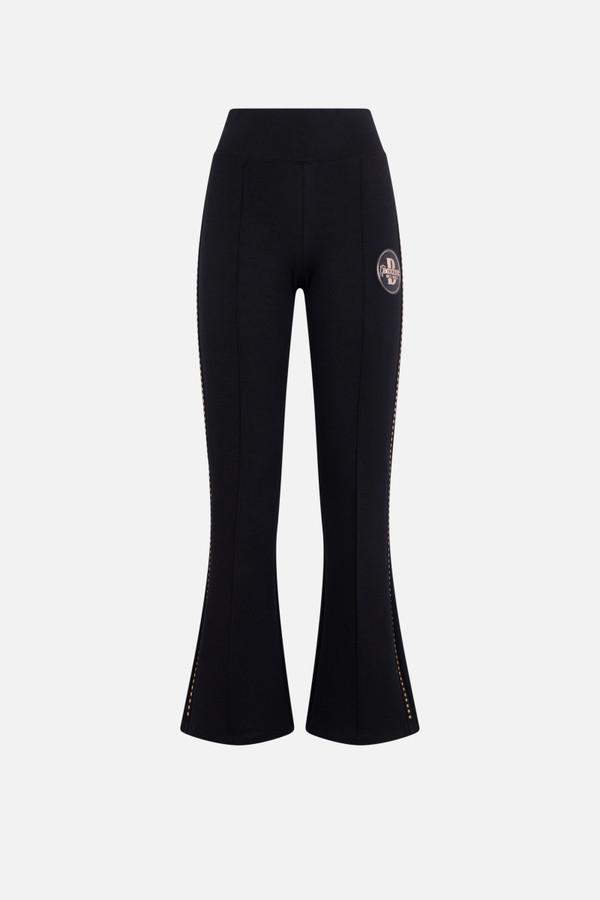 Pantalone A Zampa Black-Gold