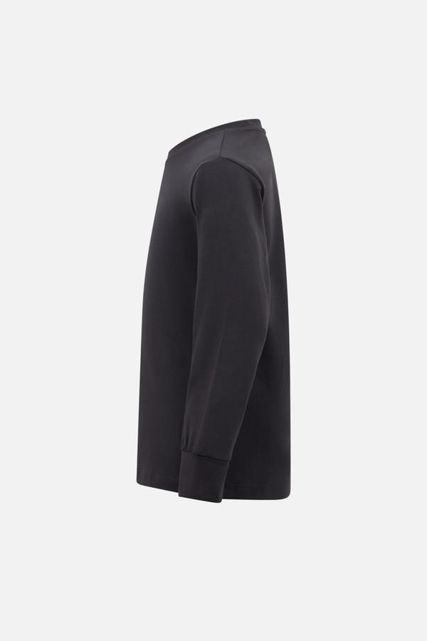 T-Shirt Antracite-Titanium A Manica Lunga