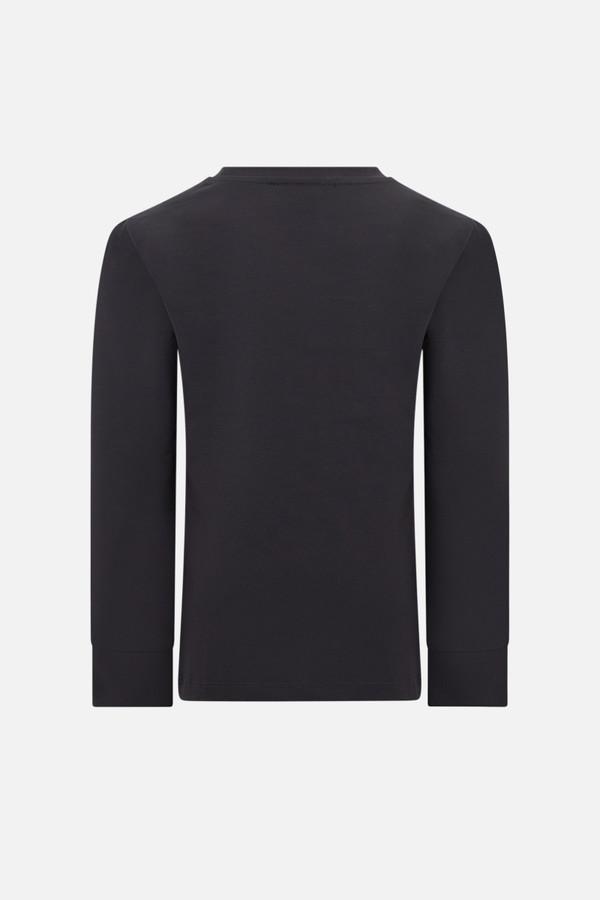 T-Shirt Antracite-Titanium A Manica Lunga