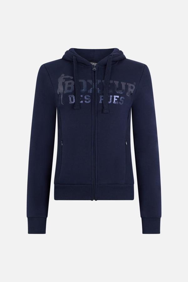 Felpa Logo Midnight Con Cappuccio E Zip