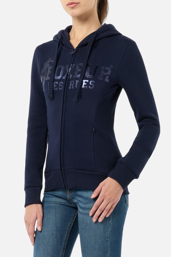 Felpa Logo Midnight Con Cappuccio E Zip