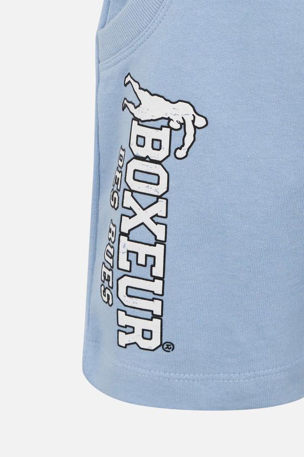 Pantaloncino Sky Blue Con Logo