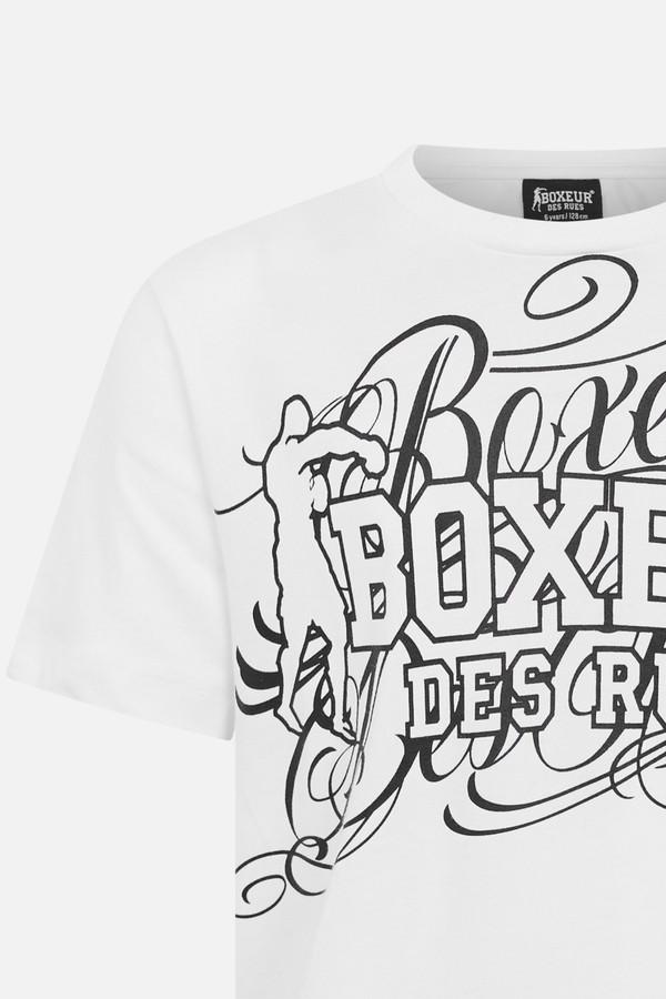 T-Shirt Bianca Graficata In Stile Chicano