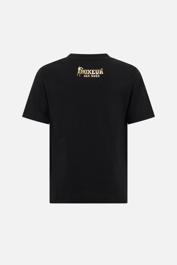 T-Shirt Graficata Black-Gold