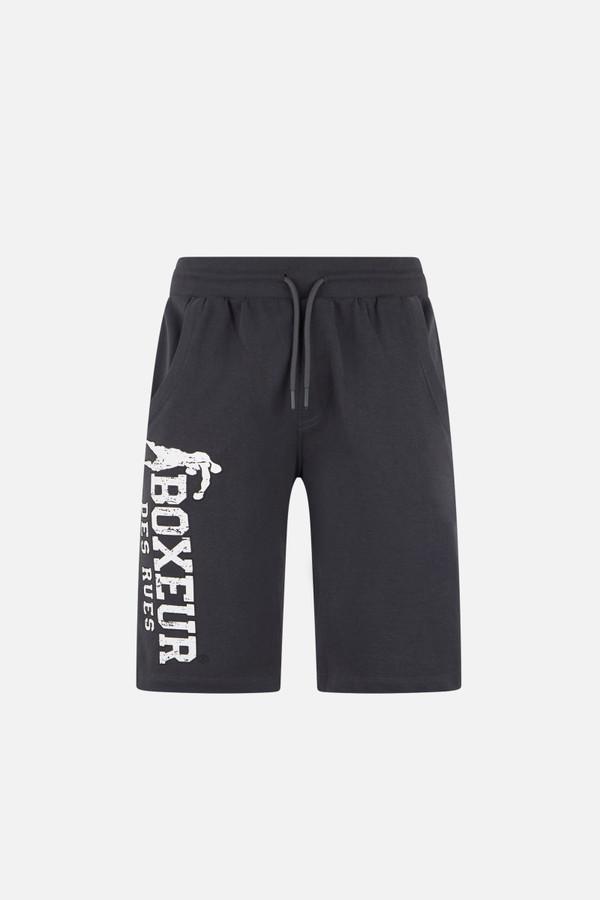Pantaloncino Antracite Con Logo