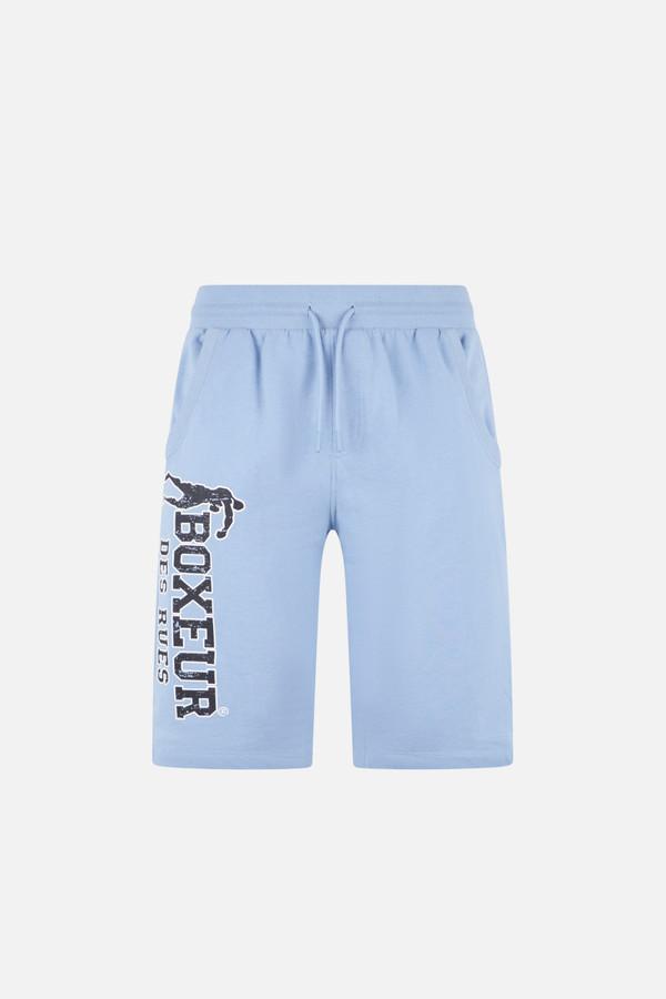 Pantaloncino Azzurro Con Logo