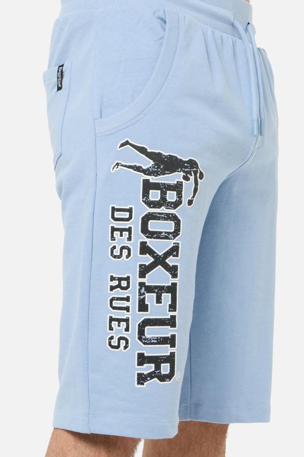 Pantaloncino Azzurro Con Logo