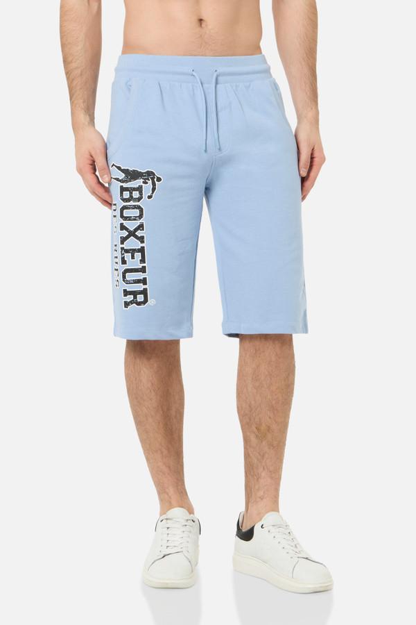 Pantaloncino Azzurro Con Logo