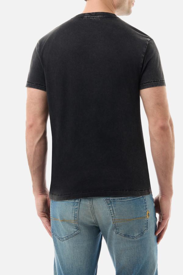 T-Shirt In Stile Vintage Black Acid