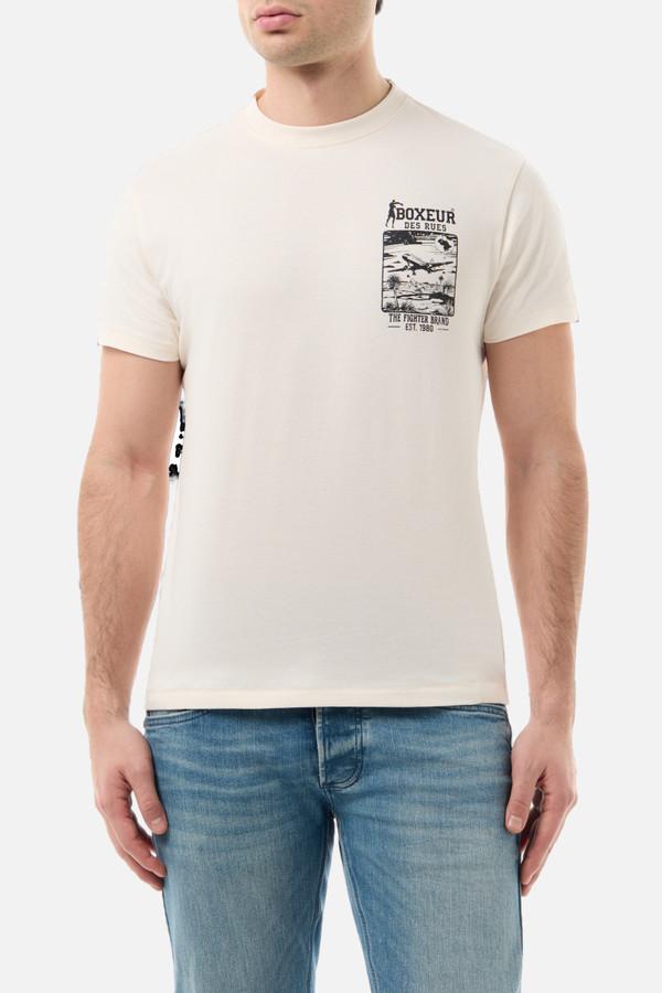 T-Shirt In Stile Vintage Butter