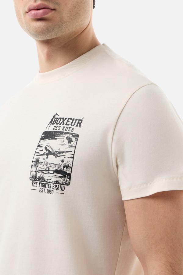 T-Shirt In Stile Vintage Butter