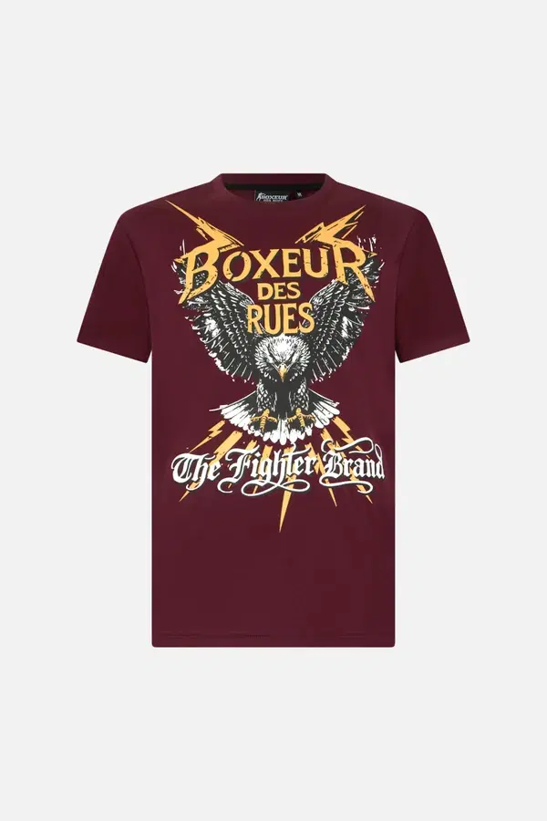 T-Shirt Graficata Burgundy