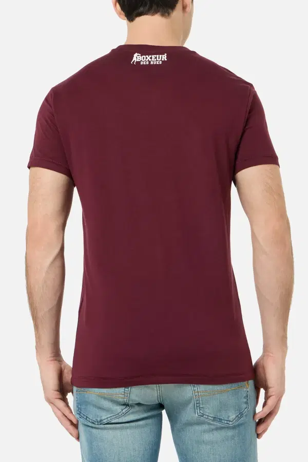 T-Shirt Graficata Burgundy
