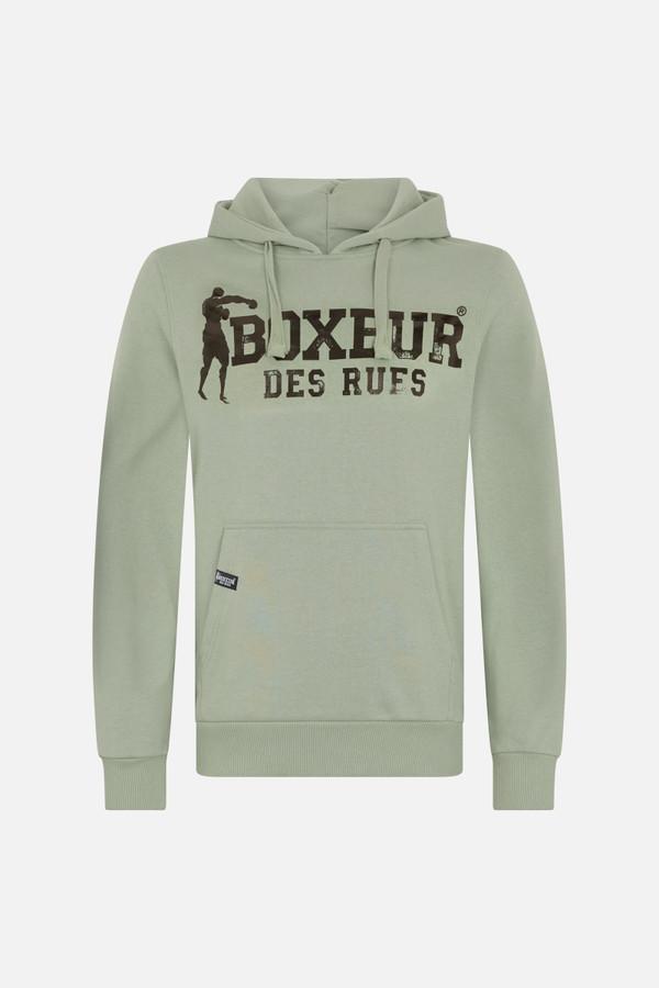 Felpa Logo Con Cappuccio Sage