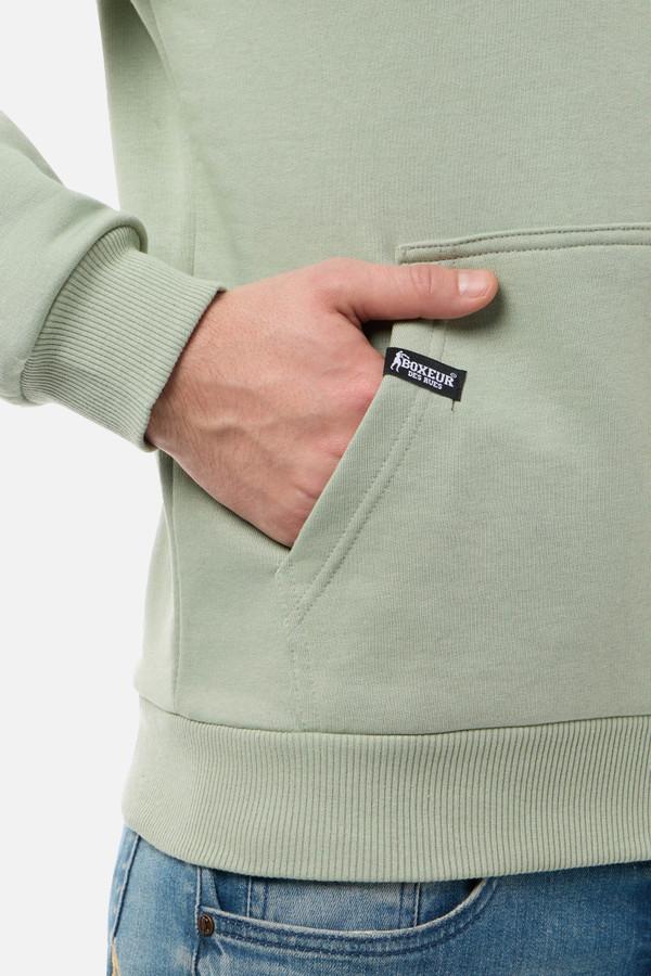 Felpa Logo Con Cappuccio Sage