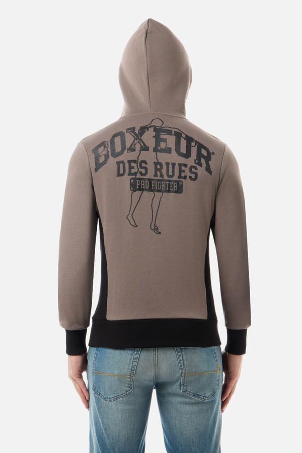 Felpa Logo Stone Con Cappuccio E Zip